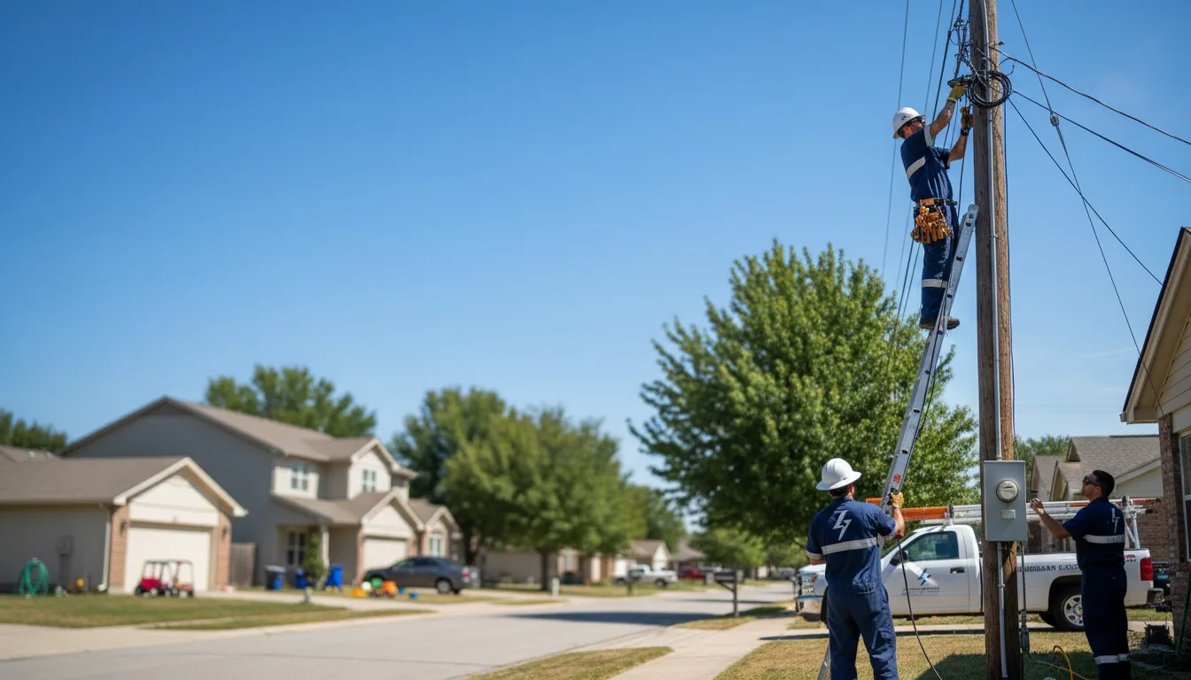 Residential electrician providing installation services in Lumber City, GA